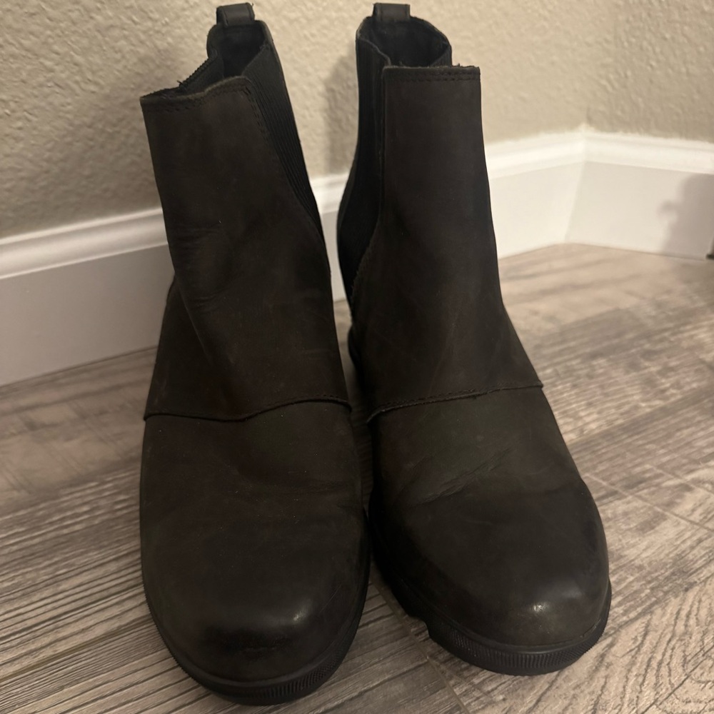 Sorel Men's Dark Brown Leather Boots